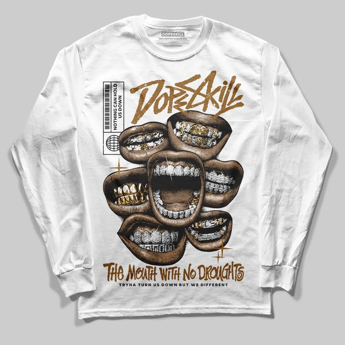 Rookie Of The Year 1s DopeSkill Long Sleeve T-Shirt The Mouth With No Droughts Graphic sold by DopeSkill