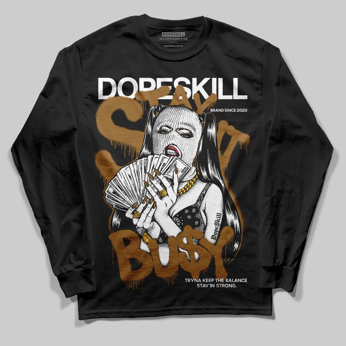Rookie Of The Year 1s DopeSkill Long Sleeve T-Shirt Stay It Busy Graphic sold by DopeSkill product image thumbnail 2