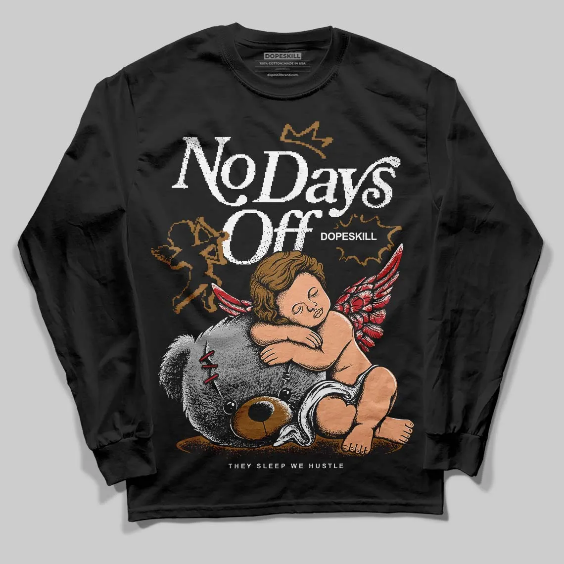 Rookie Of The Year 1s DopeSkill Long Sleeve T-Shirt New No Days Off Graphic sold by DopeSkill product image thumbnail 2