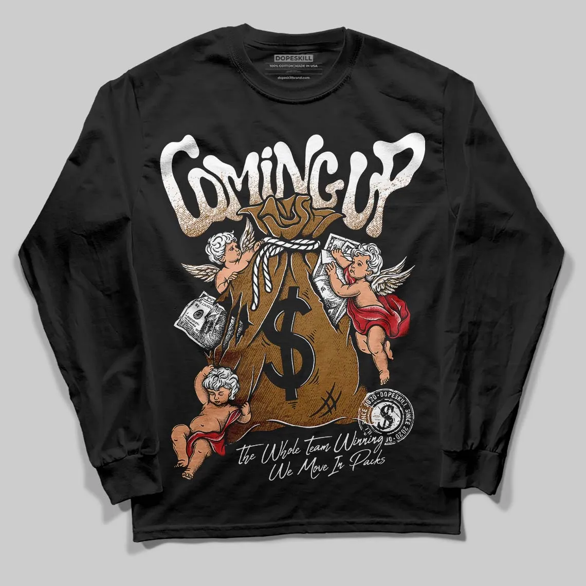 Rookie Of The Year 1s DopeSkill Long Sleeve T-Shirt Money Bag Coming Up Graphic sold by DopeSkill product image thumbnail 2