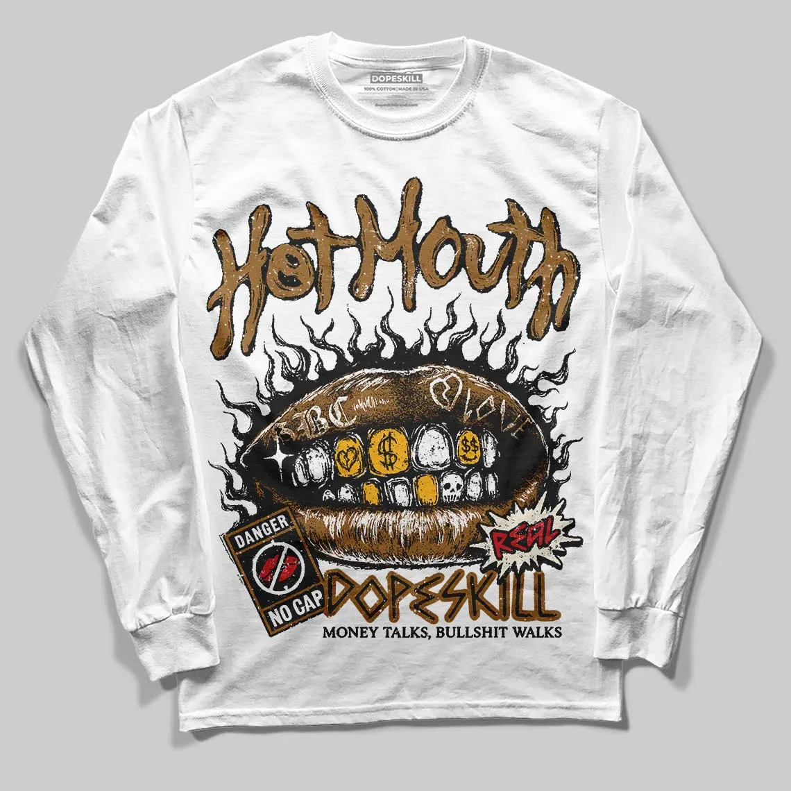 Rookie Of The Year 1s DopeSkill Long Sleeve T-Shirt Hot Mouth Graphic sold by DopeSkill
