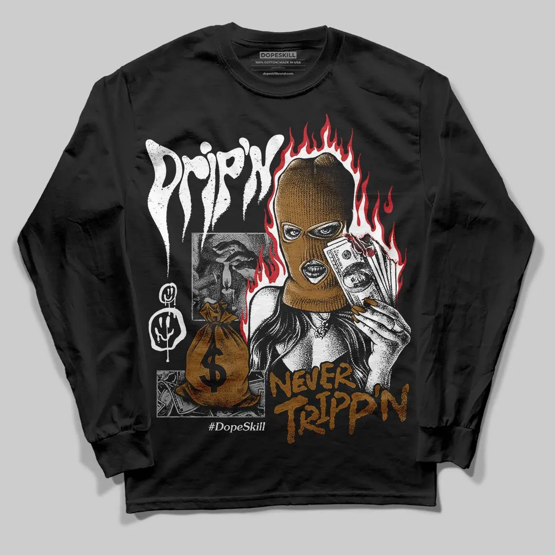 Rookie Of The Year 1s DopeSkill Long Sleeve T-Shirt Drip'n Never Tripp'n Graphic sold by DopeSkill product image thumbnail 2