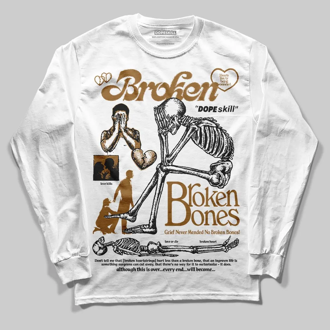 Rookie Of The Year 1s DopeSkill Long Sleeve T-Shirt Broken Bones Graphic sold by DopeSkill