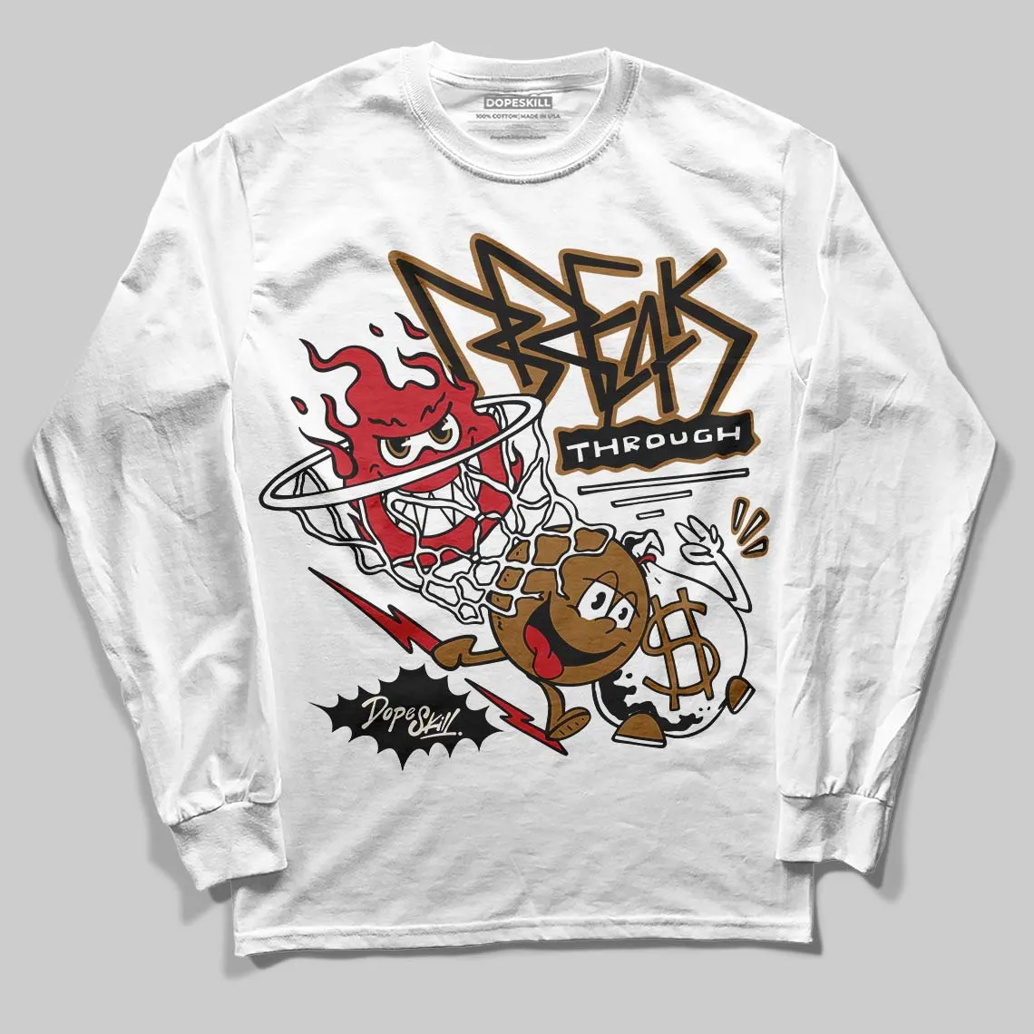 Rookie Of The Year 1s DopeSkill Long Sleeve T-Shirt Break Through Graphic sold by DopeSkill