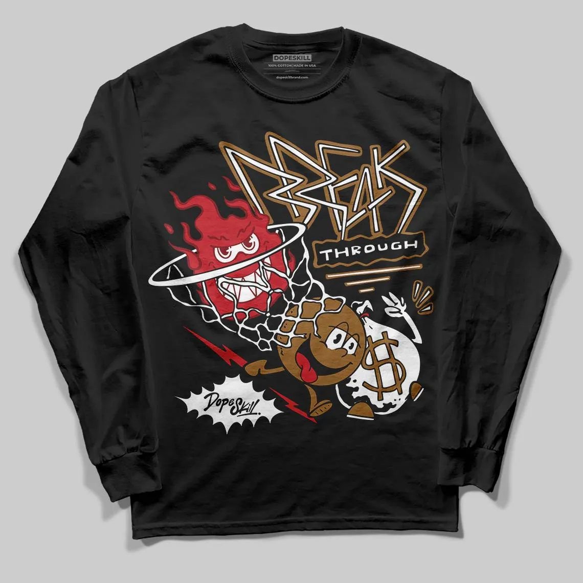 Rookie Of The Year 1s DopeSkill Long Sleeve T-Shirt Break Through Graphic sold by DopeSkill product image thumbnail 2