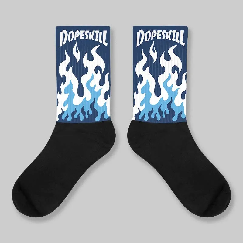Obsidian 1s 2025 DopeSkill Sublimated Sock FIRE Graphic sold by DopeSkill