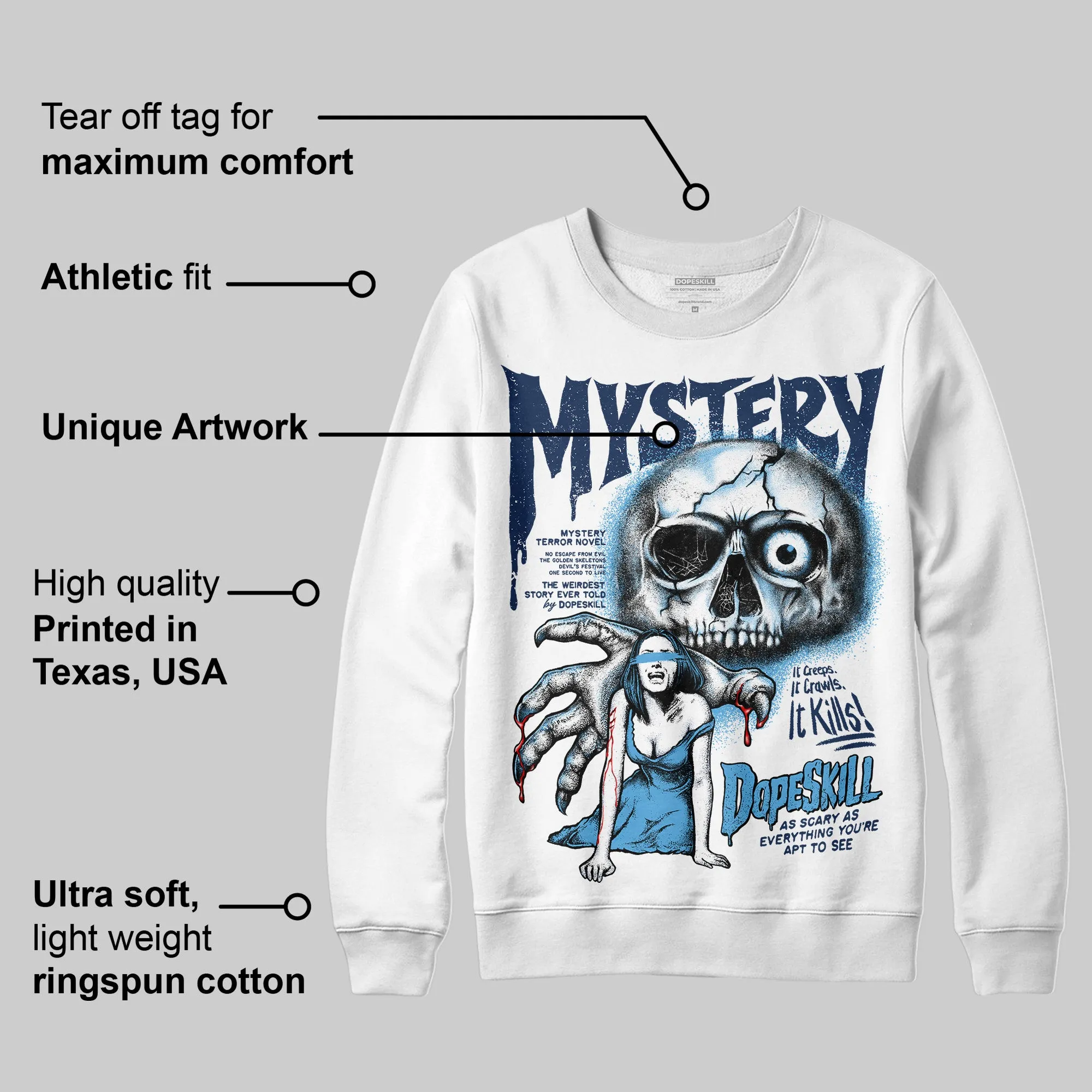 Obsidian 1s 2025 DopeSkill Sweatshirt Mystery Ghostly Grasp Graphic sold by DopeSkill product image thumbnail 3