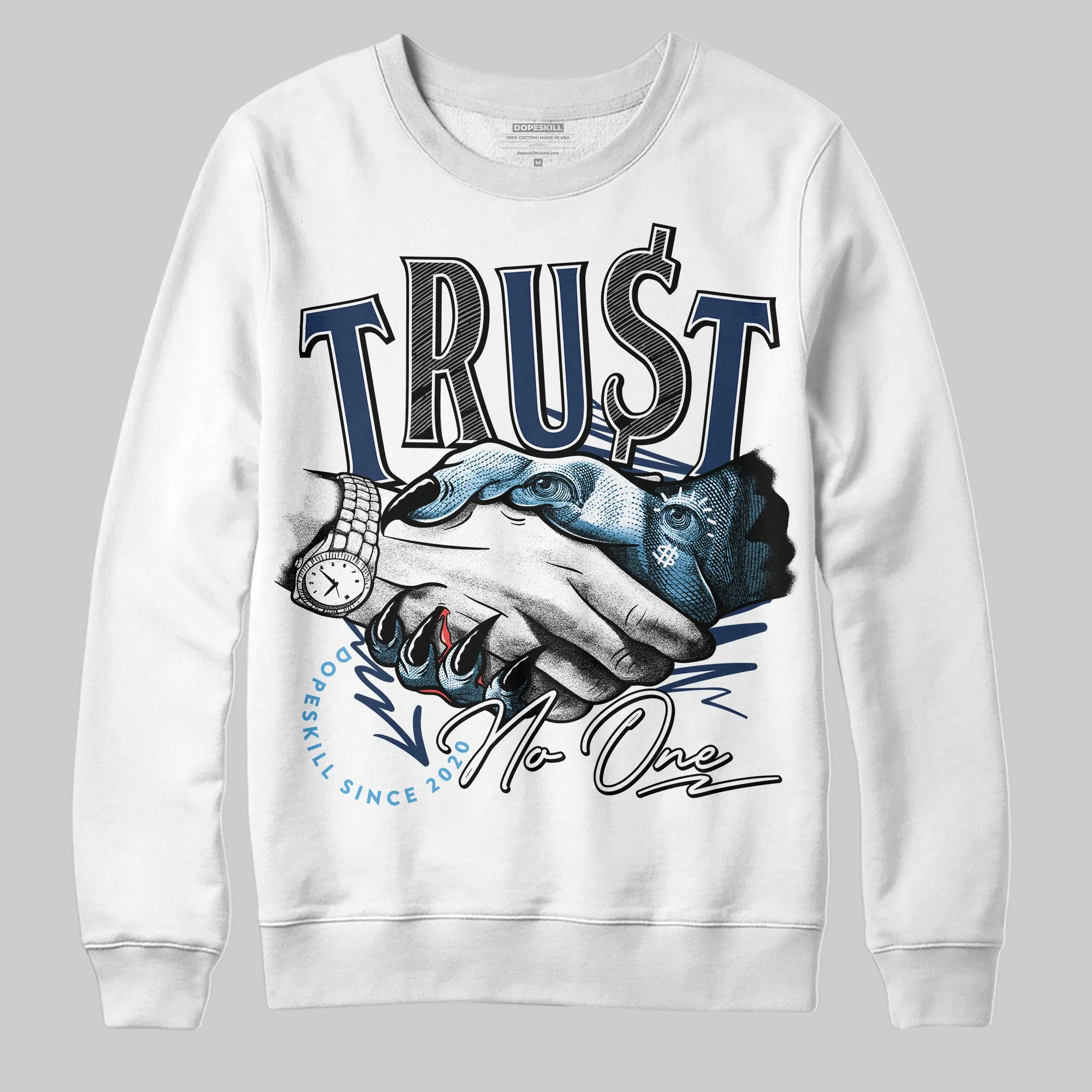 Obsidian 1s 2025 DopeSkill Sweatshirt Trust No One Graphic sold by DopeSkill