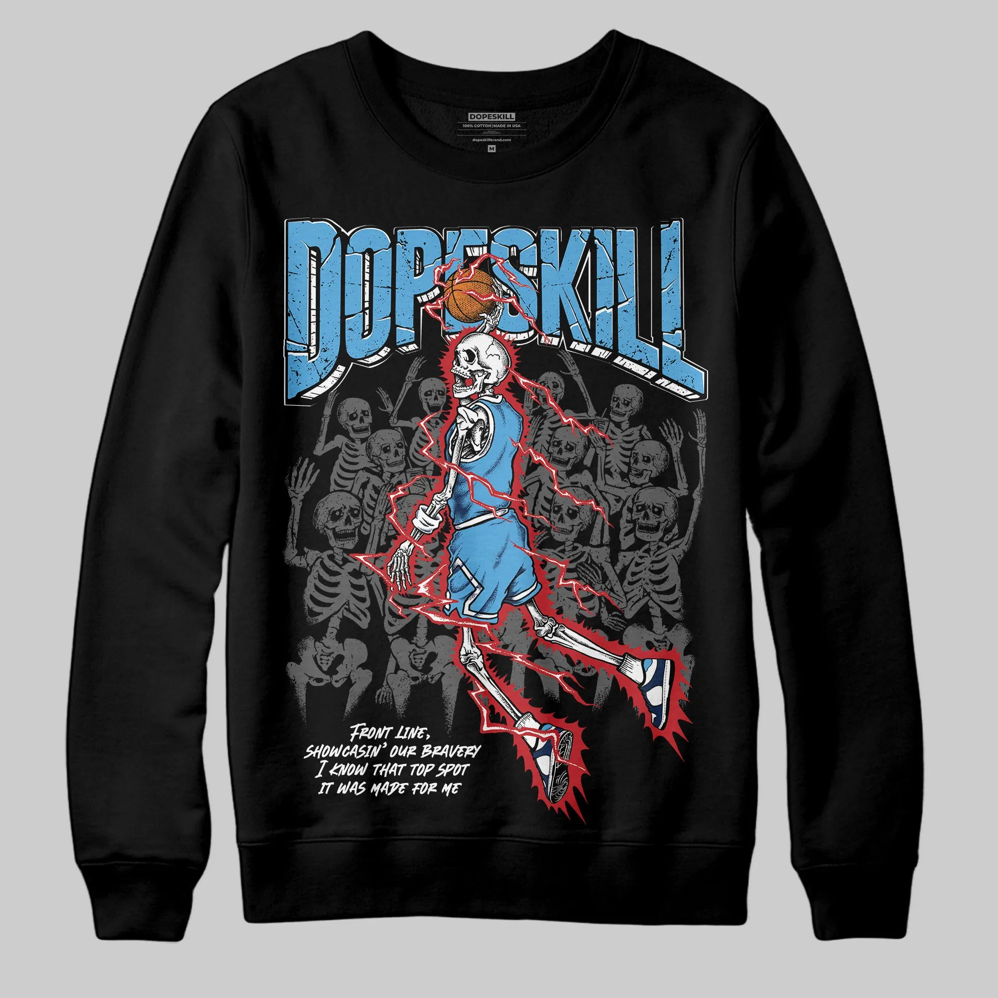 Obsidian 1s 2025 DopeSkill Sweatshirt Thunder Dunk Graphic sold by DopeSkill product image thumbnail 2