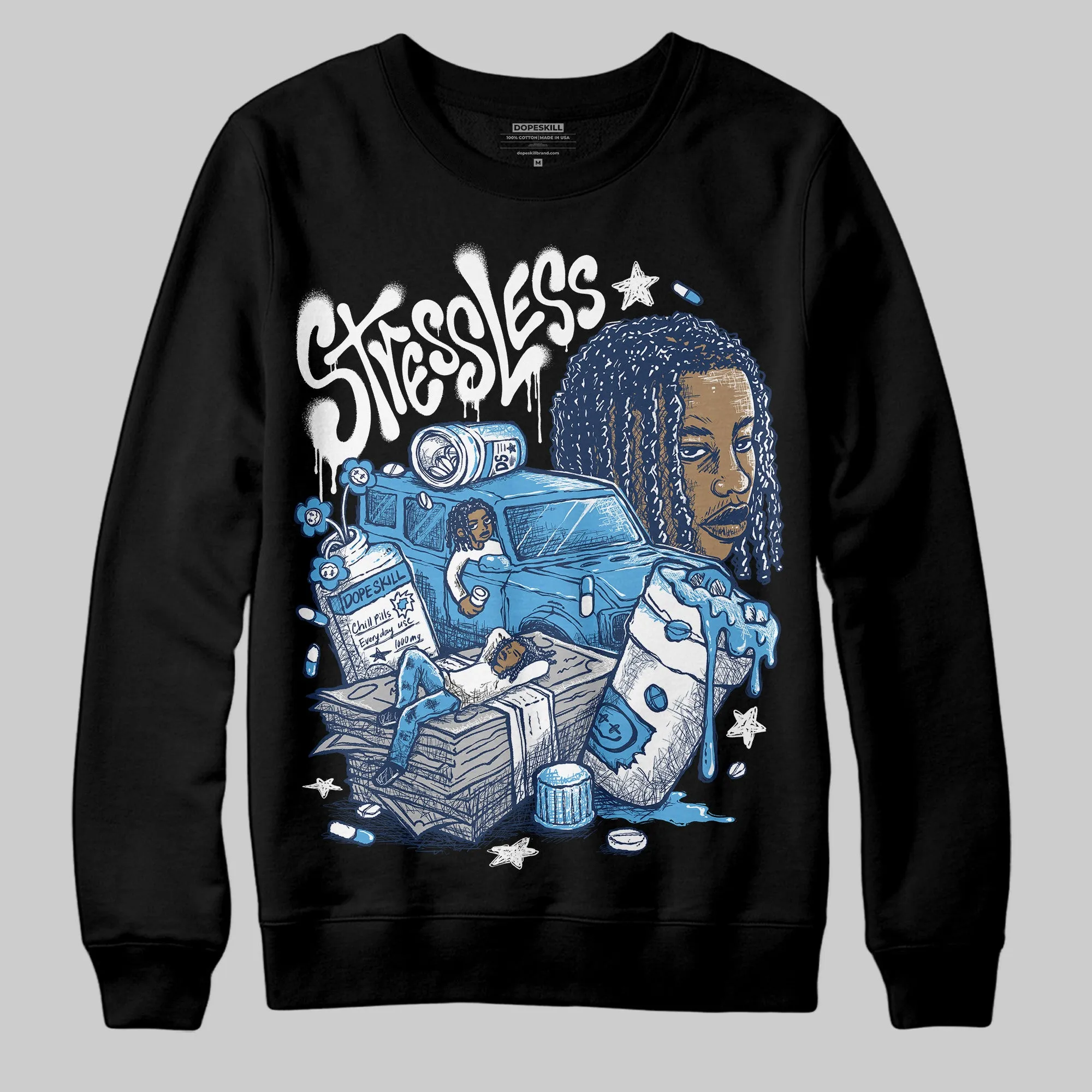 Obsidian 1s 2025 DopeSkill Sweatshirt Stressless Graphic sold by DopeSkill product image thumbnail 2