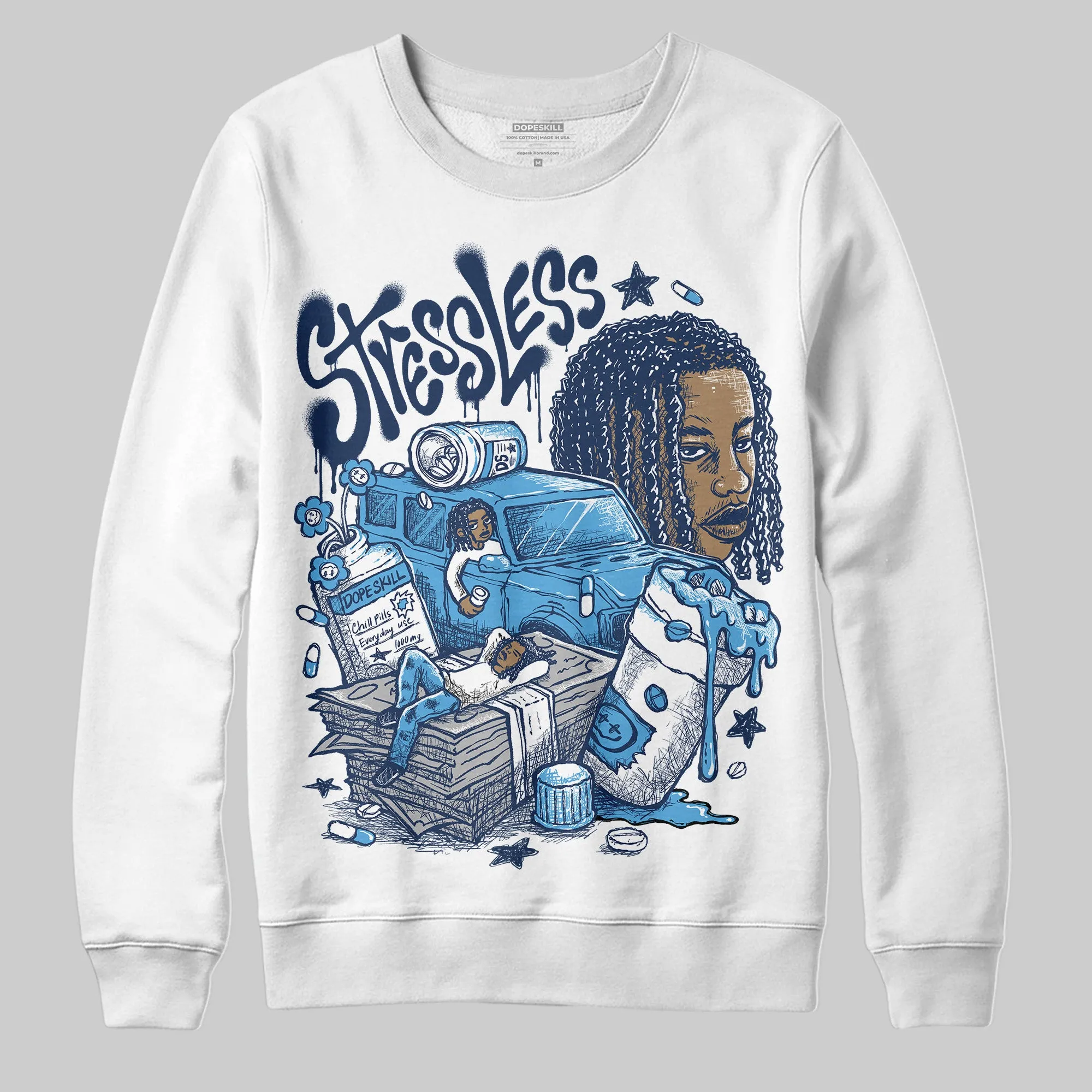 Obsidian 1s 2025 DopeSkill Sweatshirt Stressless Graphic sold by DopeSkill