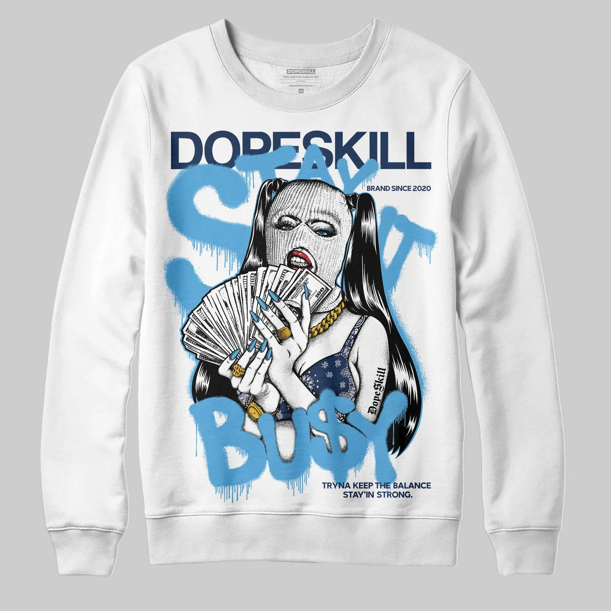 Obsidian 1s 2025 DopeSkill Sweatshirt Stay It Busy Graphic sold by DopeSkill