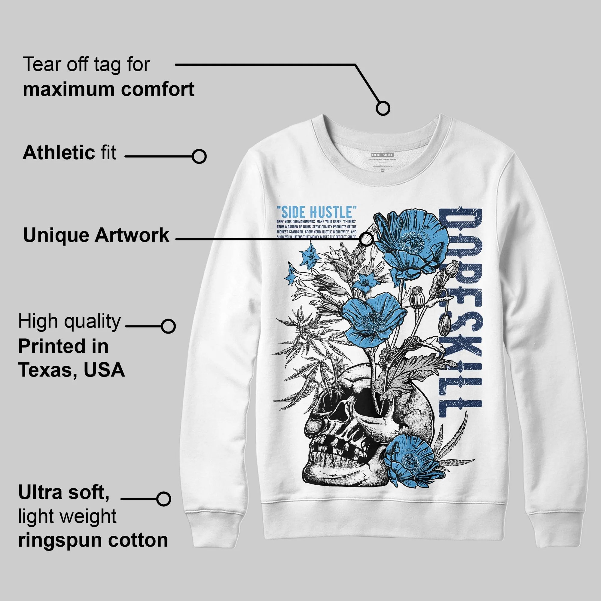 Obsidian 1s 2025 DopeSkill Sweatshirt Side Hustle Graphic sold by DopeSkill product image thumbnail 3