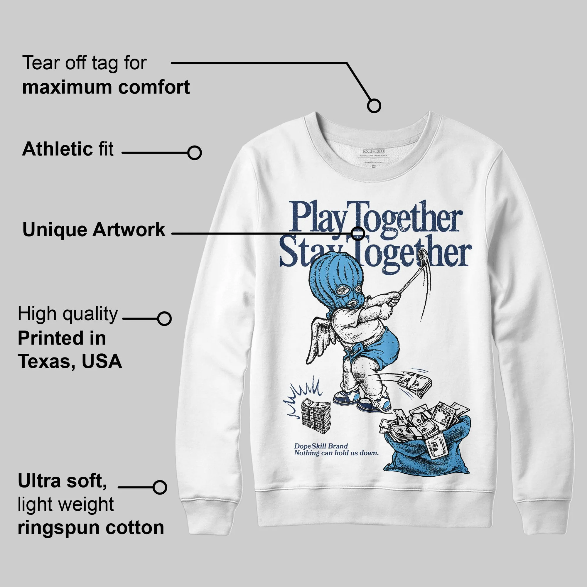 Obsidian 1s 2025 DopeSkill Sweatshirt Play together, Stay together Graphic sold by DopeSkill product image thumbnail 3