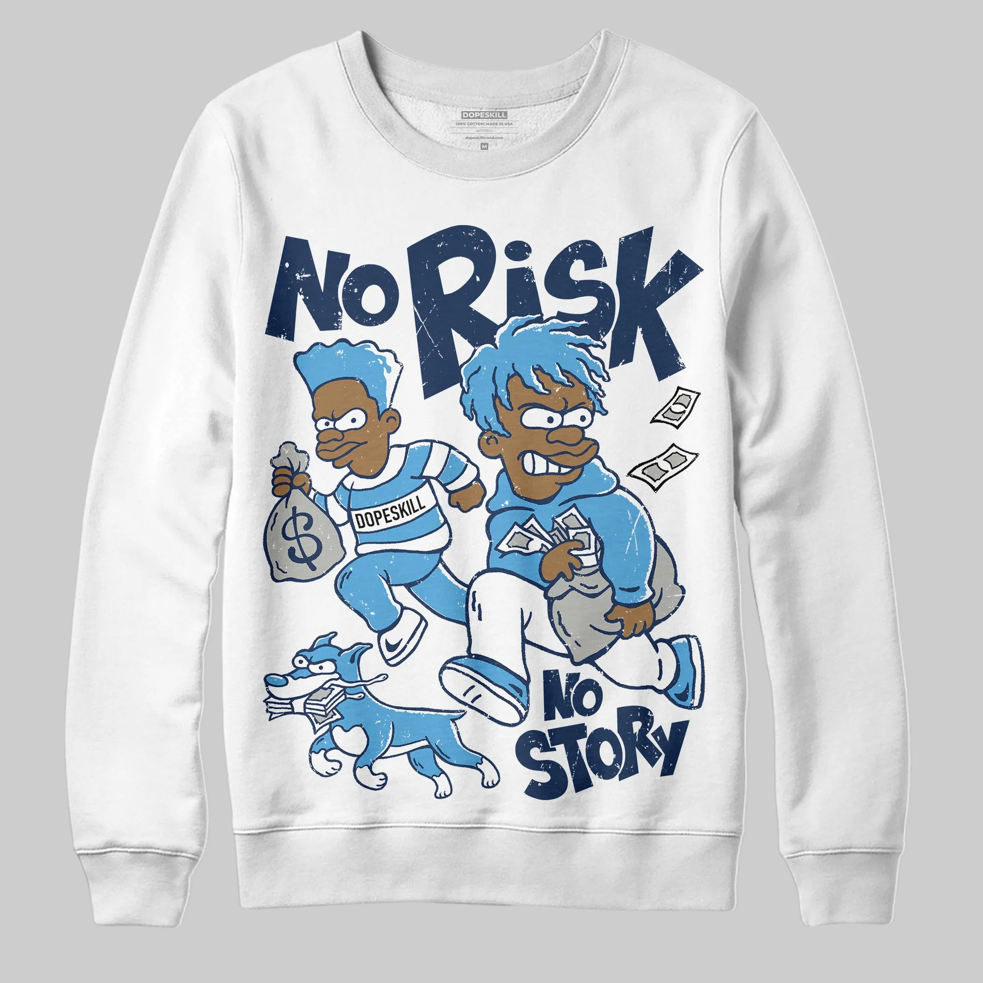 Obsidian 1s 2025 DopeSkill Sweatshirt No Risk No Story Graphic sold by DopeSkill