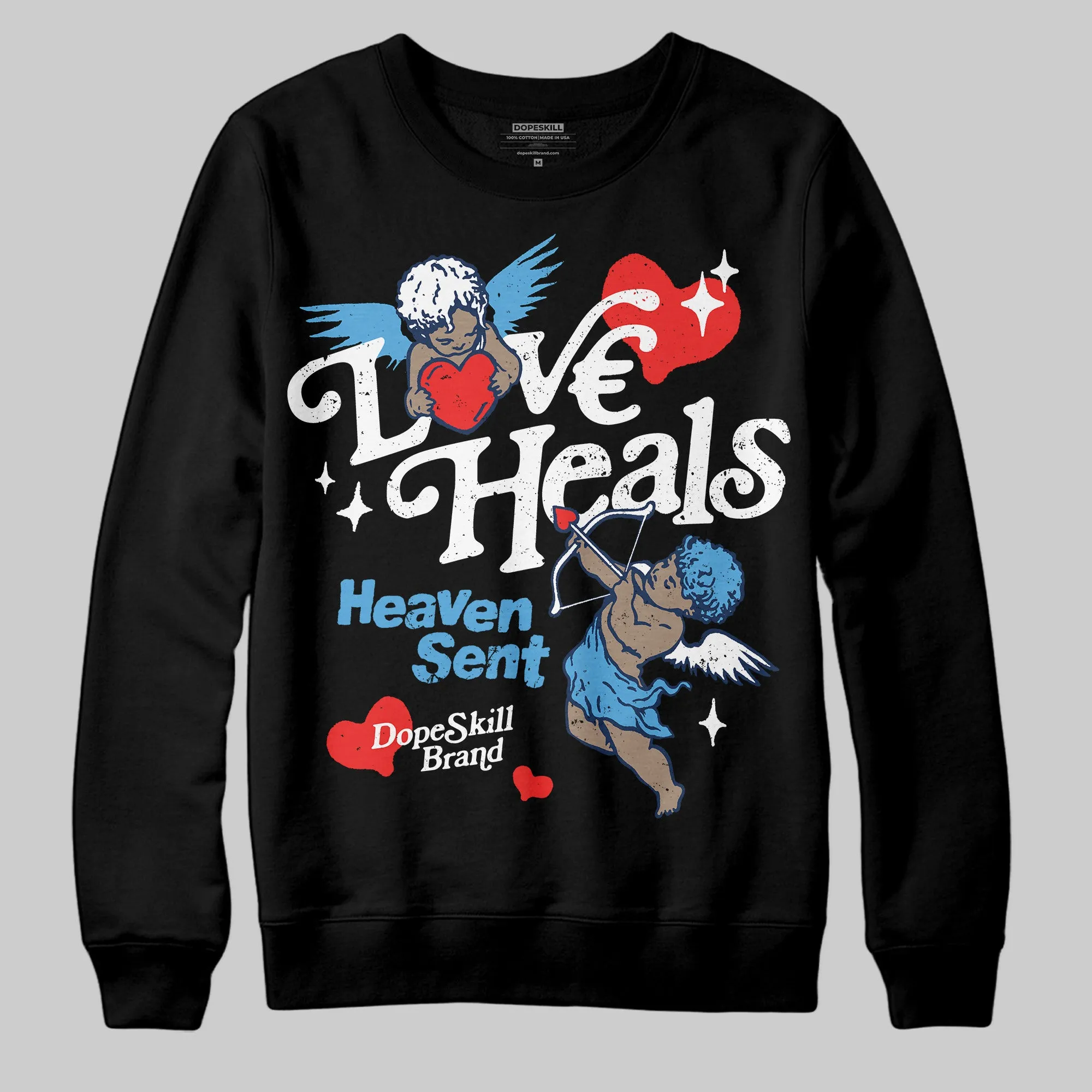 Obsidian 1s 2025 DopeSkill Sweatshirt New Love Heals Graphic sold by DopeSkill product image thumbnail 2