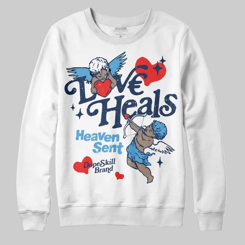Obsidian 1s 2025 DopeSkill Sweatshirt New Love Heals Graphic sold by DopeSkill