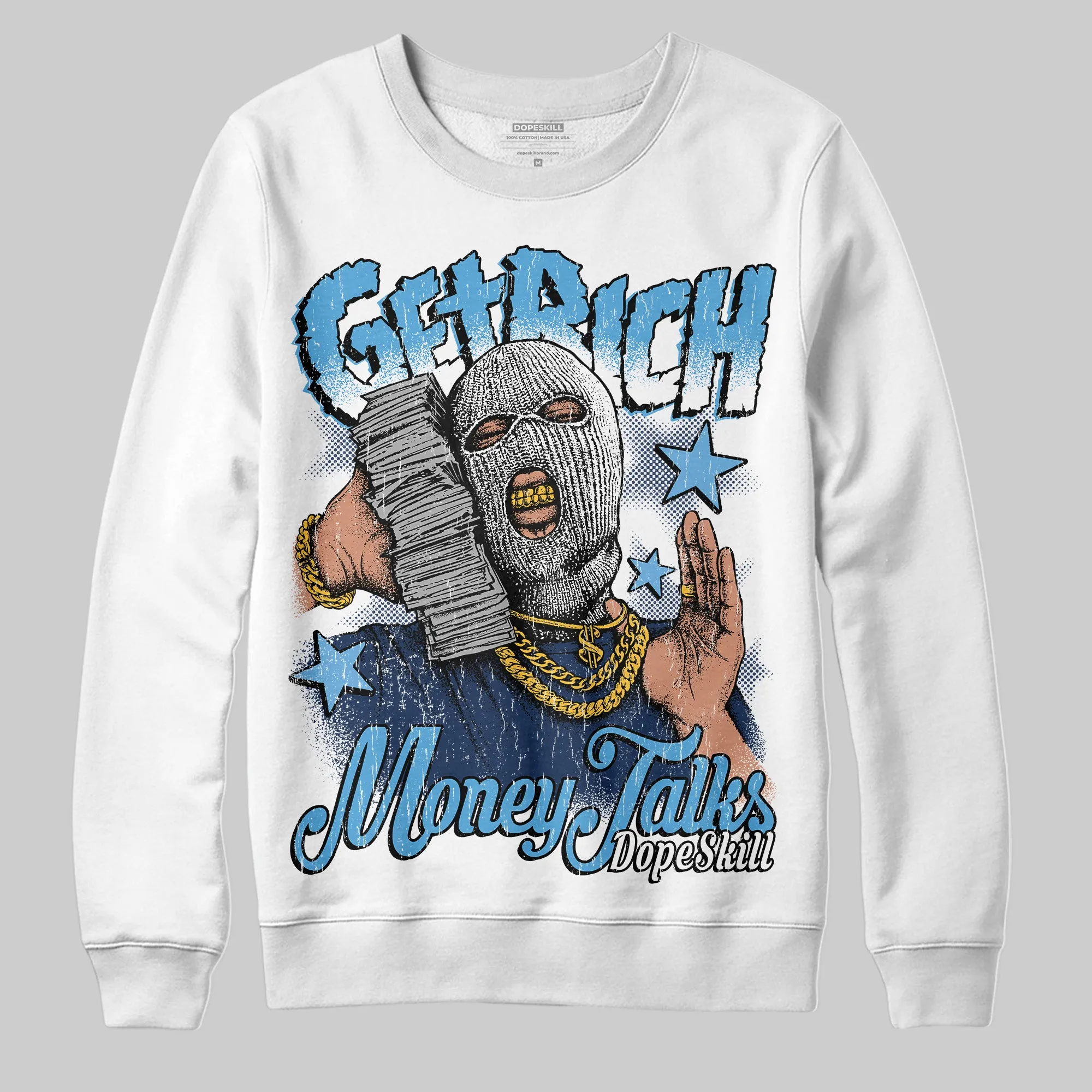 Obsidian 1s 2025 DopeSkill Sweatshirt Get Rich Graphic sold by DopeSkill