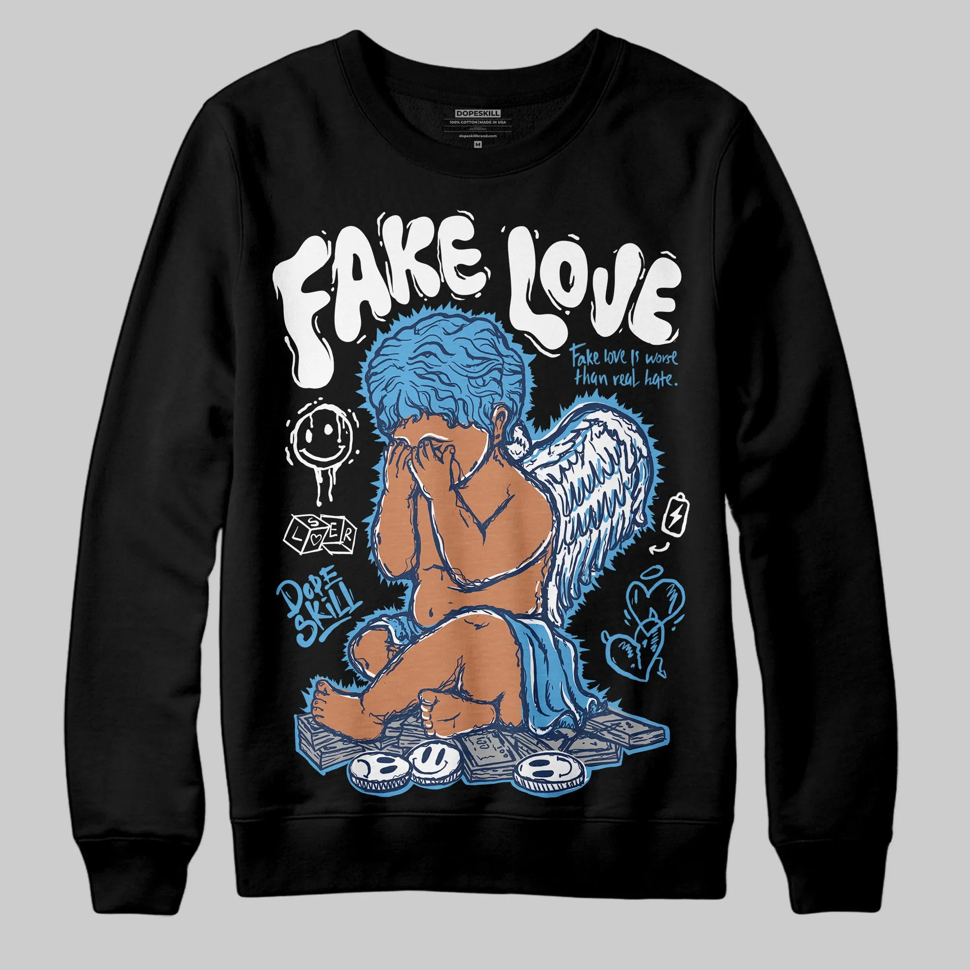 Obsidian 1s 2025 DopeSkill Sweatshirt False Love Graphic sold by DopeSkill product image thumbnail 2