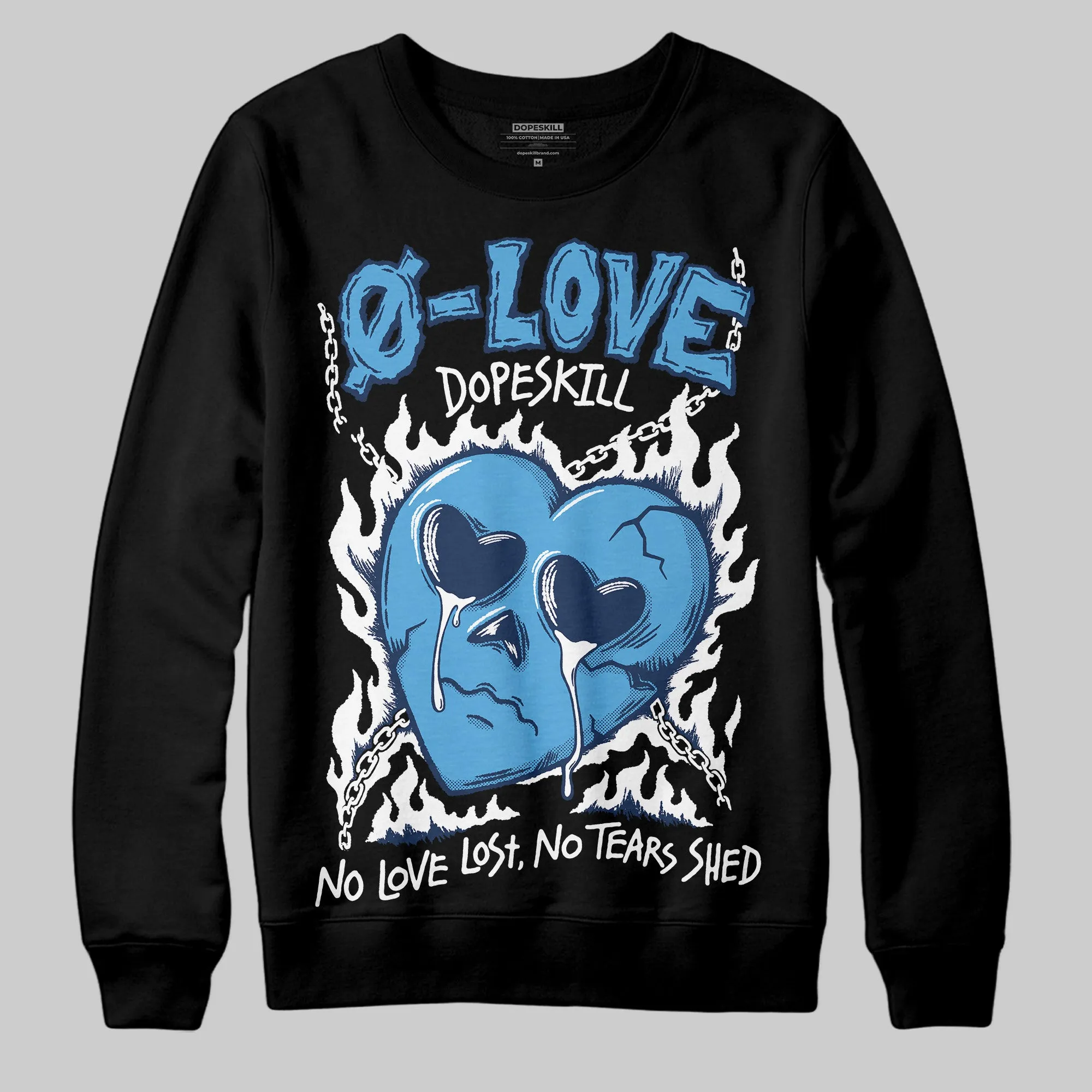 Obsidian 1s 2025 DopeSkill Sweatshirt Crying Heart Graphic sold by DopeSkill product image thumbnail 2