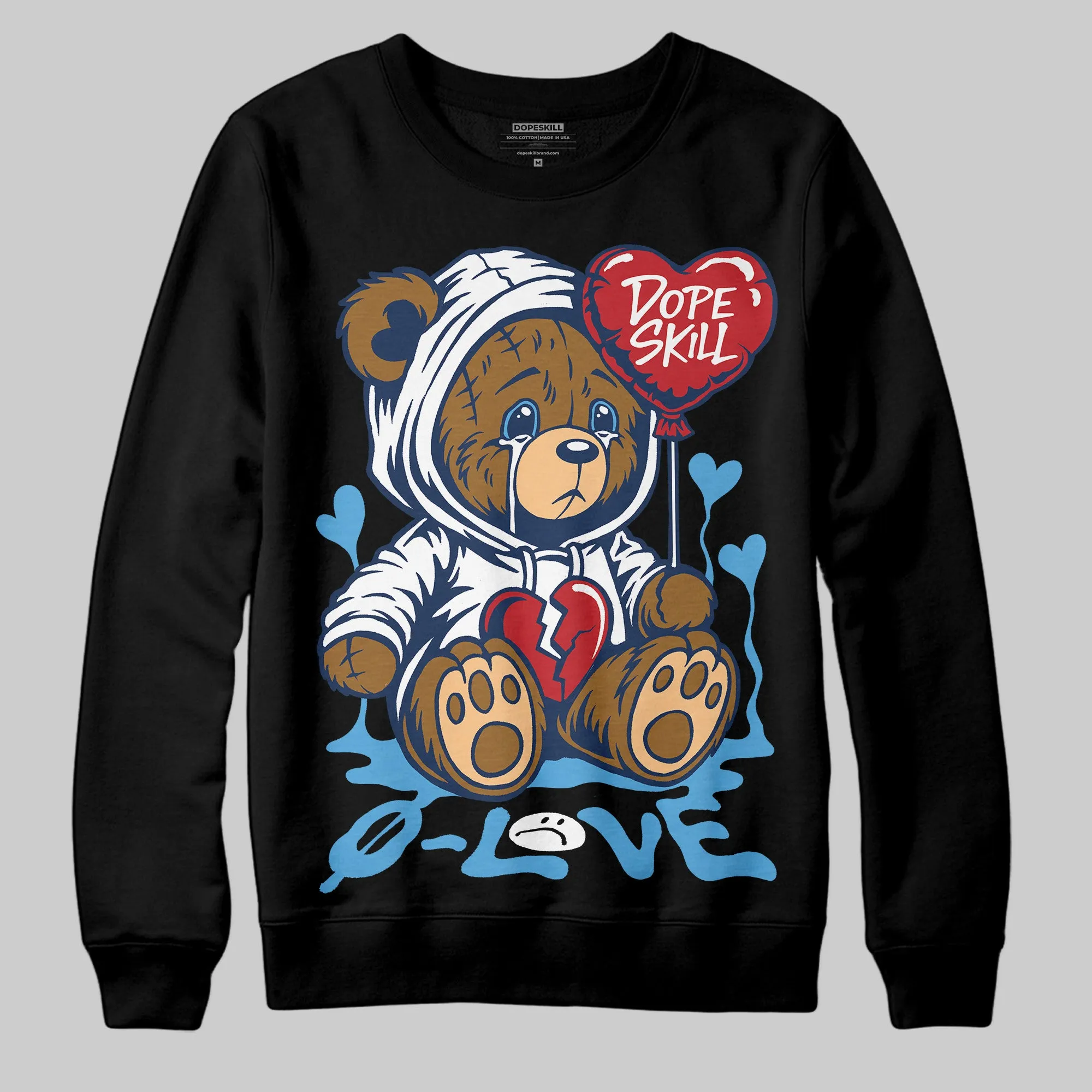 Obsidian 1s 2025 DopeSkill Sweatshirt Broken Bear Graphic sold by DopeSkill product image thumbnail 2