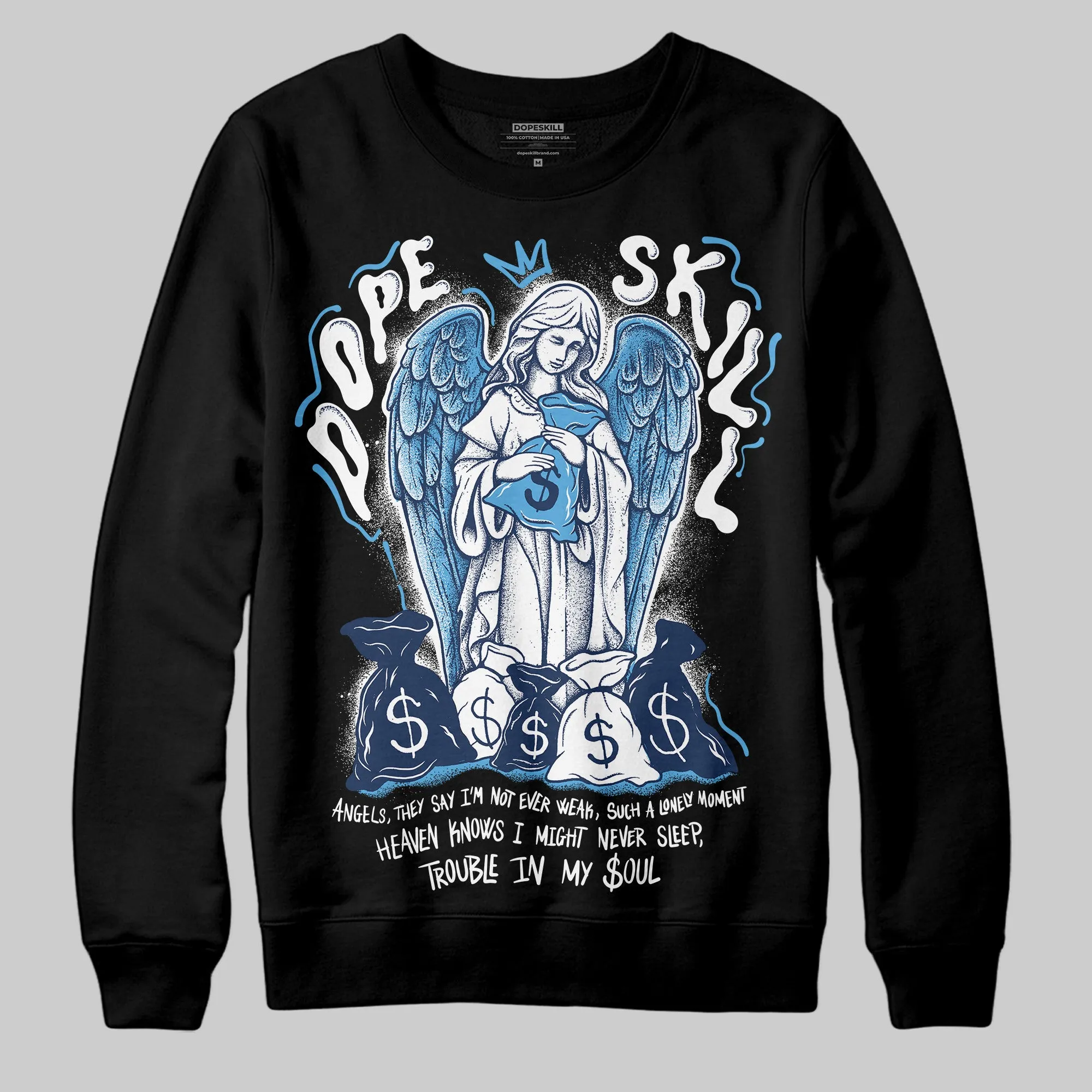 Obsidian 1s 2025 DopeSkill Sweatshirt Angels Graphic sold by DopeSkill product image thumbnail 2