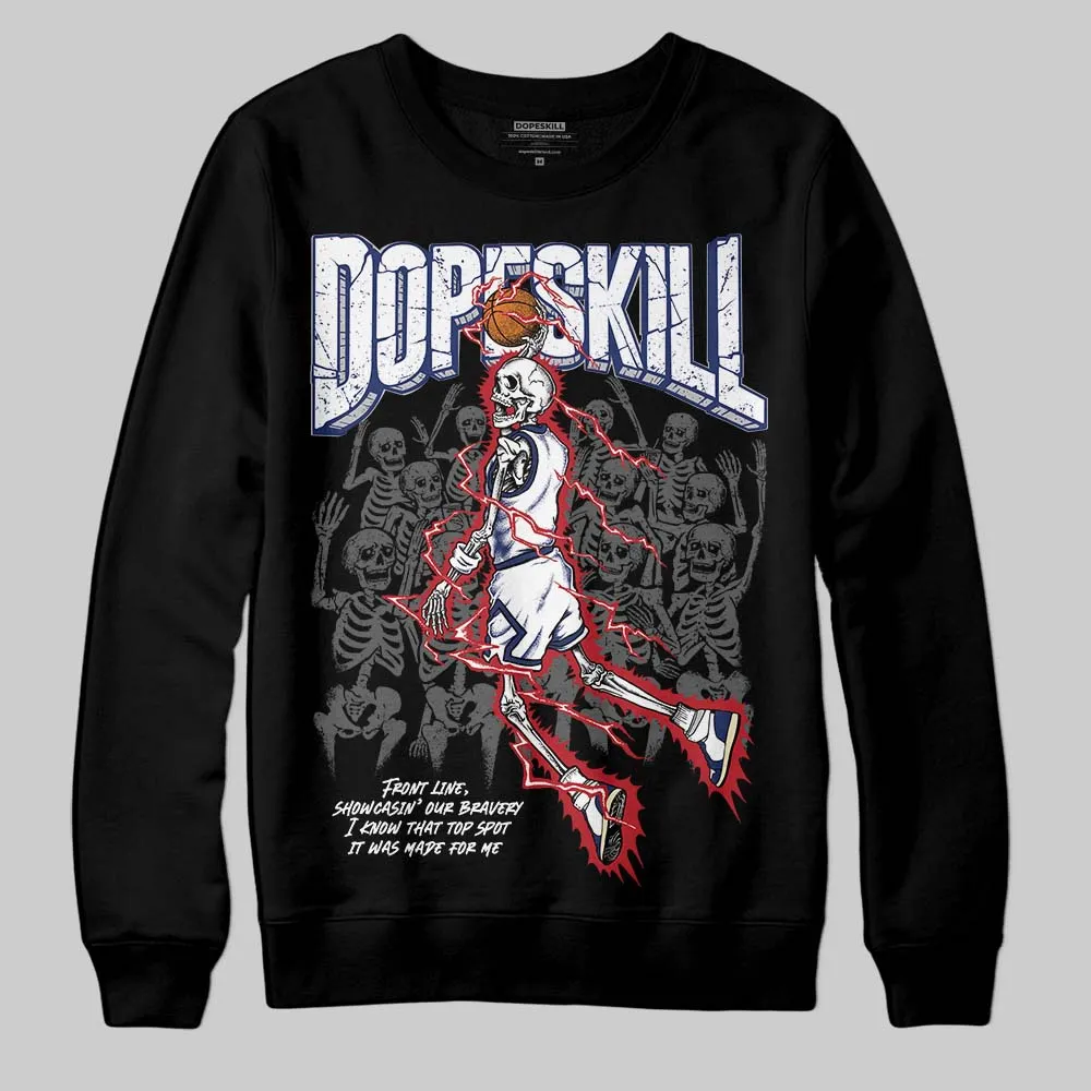Rare Air Deep Royal Blue 1s DopeSkill Sweatshirt Thunder Dunk Graphic sold by DopeSkill product image thumbnail 2