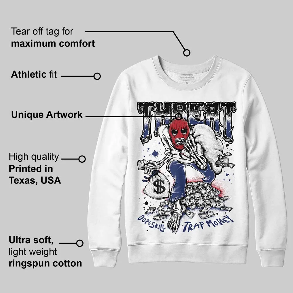 Rare Air Deep Royal Blue 1s DopeSkill Sweatshirt Threat Graphic sold by DopeSkill product image thumbnail 3