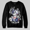 Rare Air Deep Royal Blue 1s DopeSkill Sweatshirt Smile Through The Pain Graphic sold by DopeSkill
