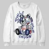 Rare Air Deep Royal Blue 1s DopeSkill Sweatshirt Smile Through The Pain Graphic sold by DopeSkill