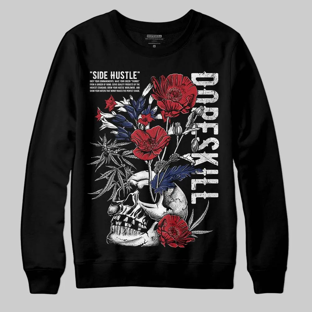 Rare Air Deep Royal Blue 1s DopeSkill Sweatshirt Side Hustle Graphic sold by DopeSkill product image thumbnail 2