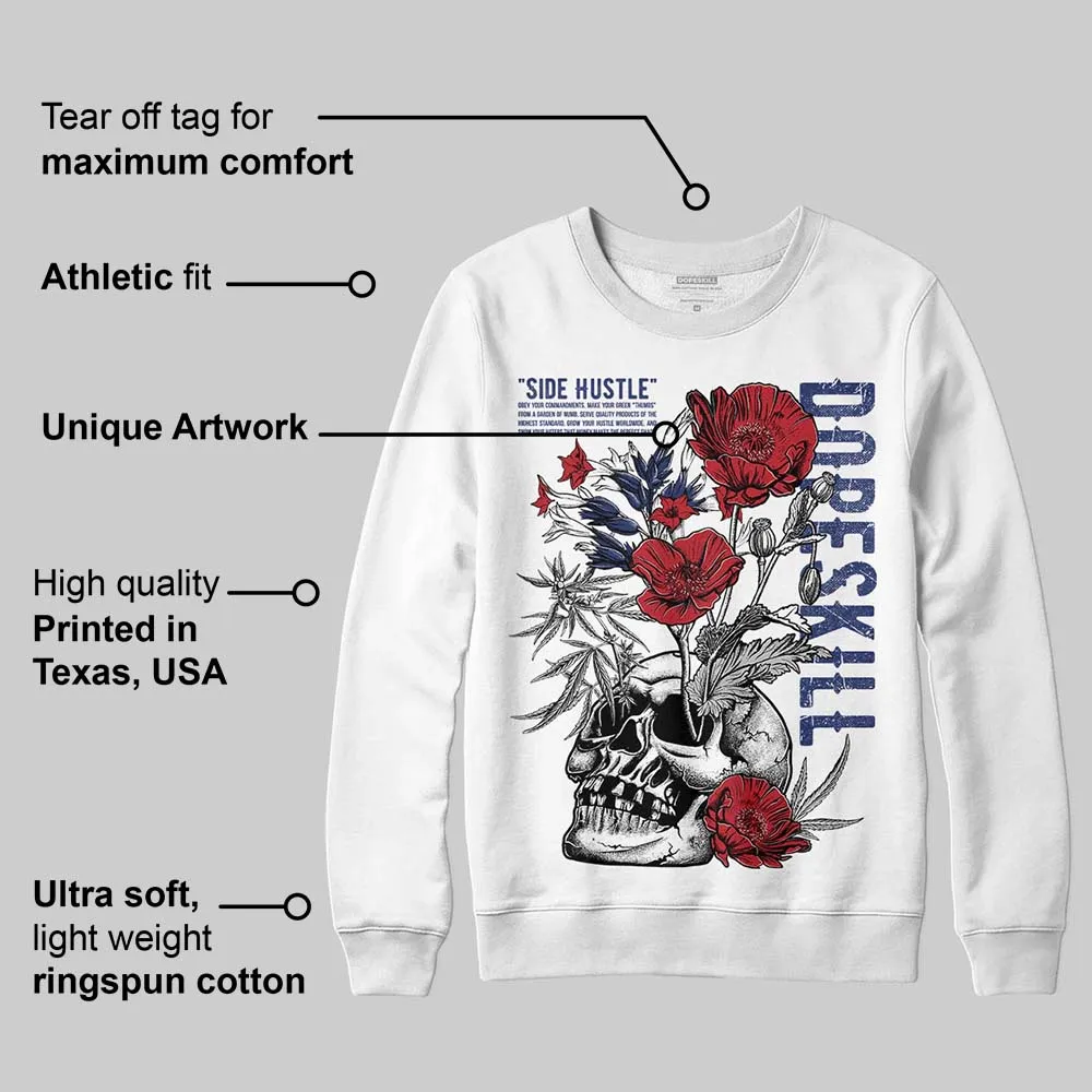 Rare Air Deep Royal Blue 1s DopeSkill Sweatshirt Side Hustle Graphic sold by DopeSkill product image thumbnail 3