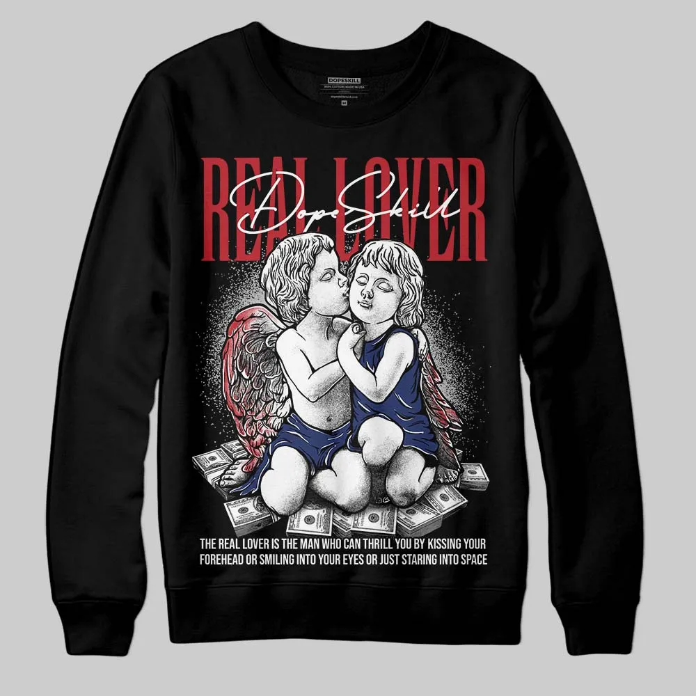 Rare Air Deep Royal Blue 1s DopeSkill Sweatshirt Real Lover Graphic sold by DopeSkill product image thumbnail 2