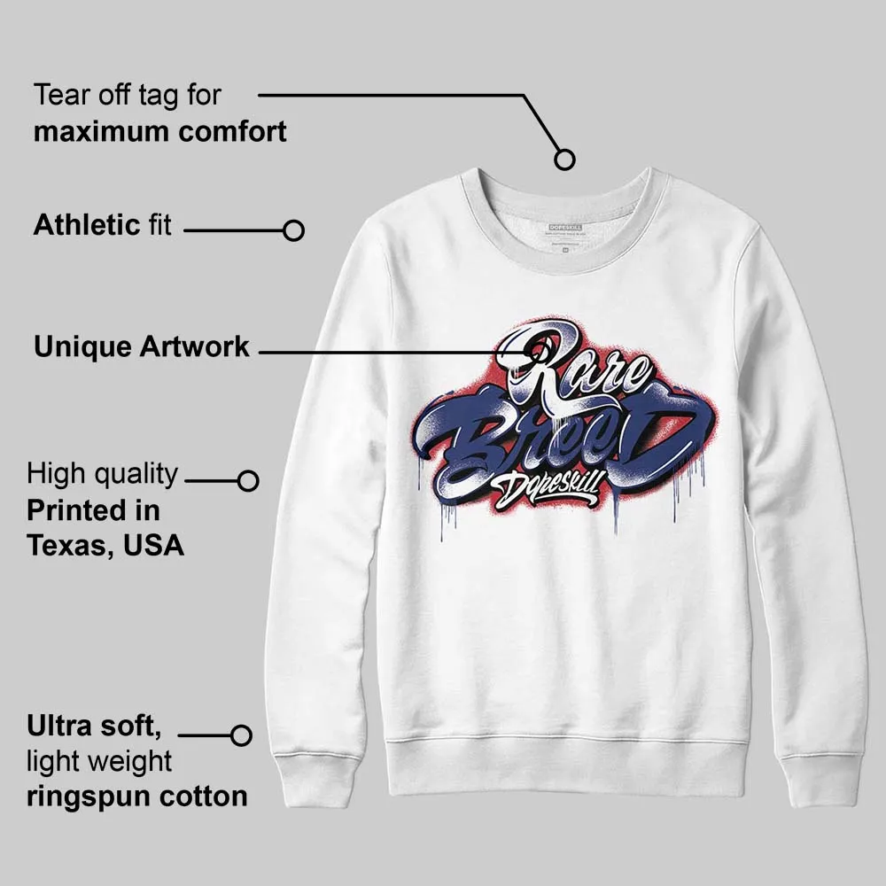 Rare Air Deep Royal Blue 1s DopeSkill Sweatshirt Rare Breed Type Graphic sold by DopeSkill product image thumbnail 3