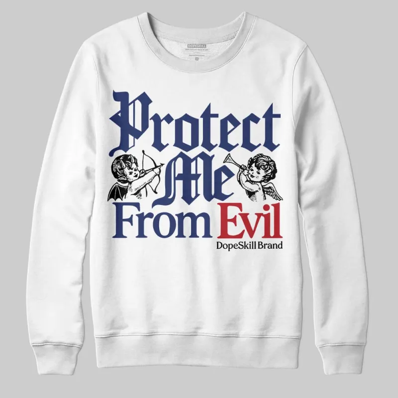 Rare Air Deep Royal Blue 1s DopeSkill Sweatshirt Protect Me From Evil Graphic sold by DopeSkill