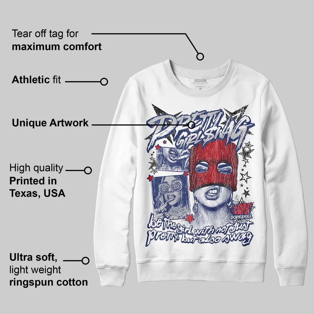 Rare Air Deep Royal Blue 1s DopeSkill Sweatshirt Pretty Girl Swag Graphic sold by DopeSkill product image thumbnail 3