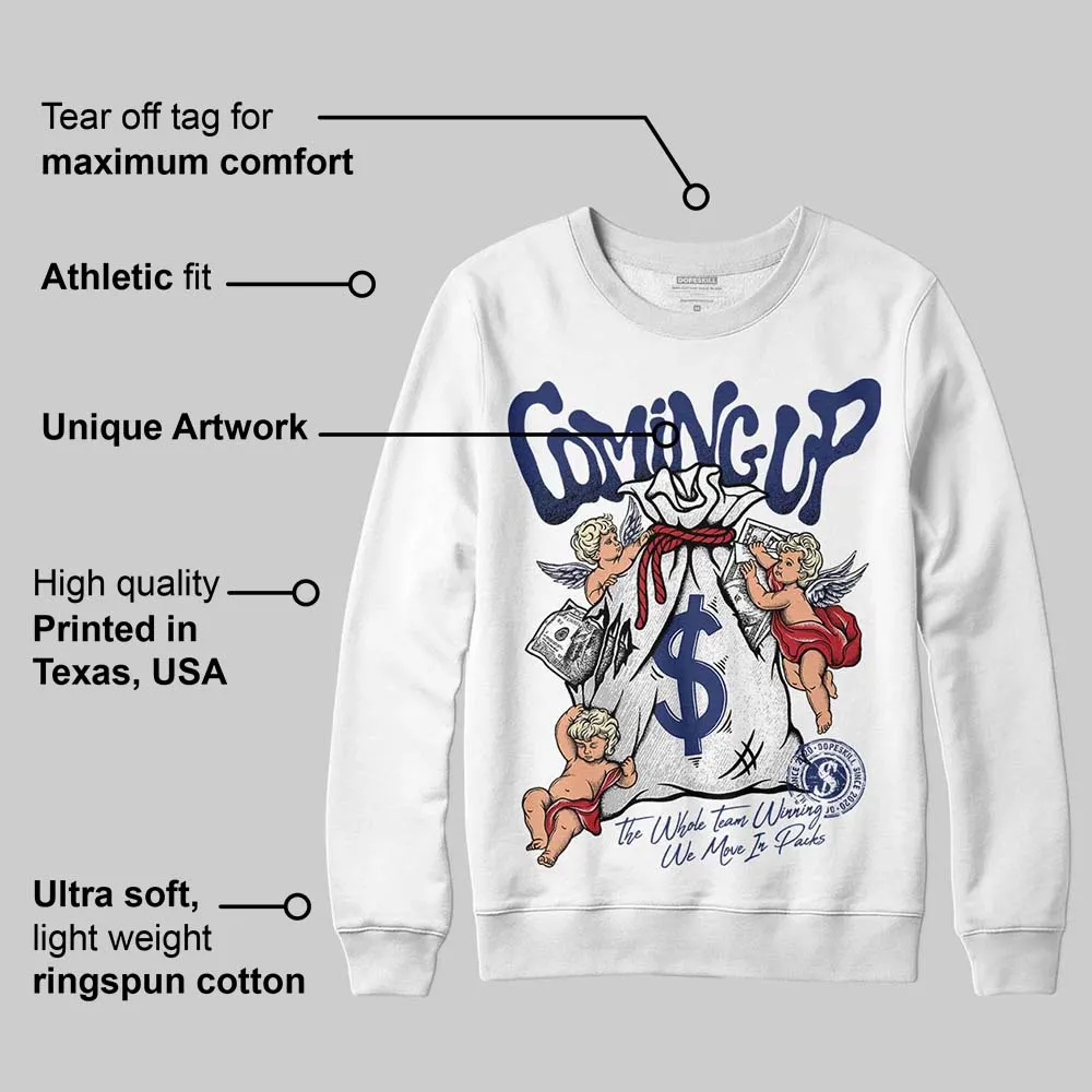 Rare Air Deep Royal Blue 1s DopeSkill Sweatshirt Money Bag Coming Up Graphic sold by DopeSkill product image thumbnail 3