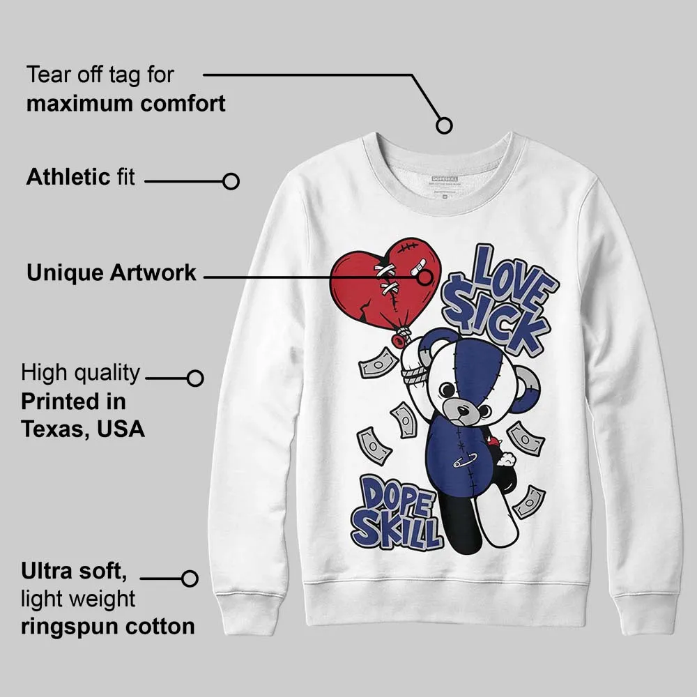 Rare Air Deep Royal Blue 1s DopeSkill Sweatshirt Love Sick Graphic sold by DopeSkill product image thumbnail 3