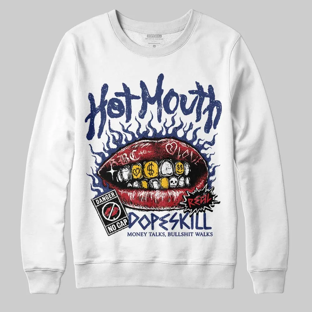 Rare Air Deep Royal Blue 1s DopeSkill Sweatshirt Hot Mouth Graphic sold by DopeSkill