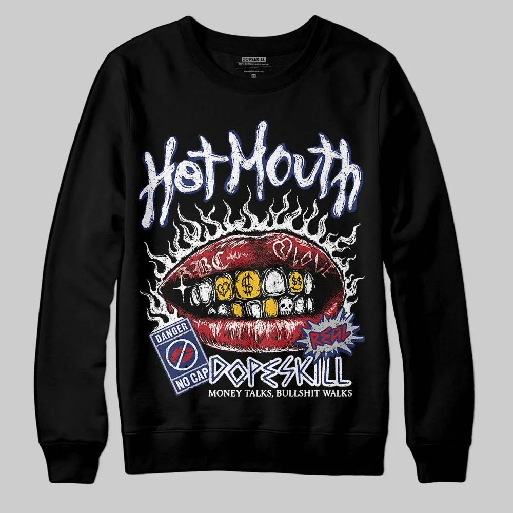 Rare Air Deep Royal Blue 1s DopeSkill Sweatshirt Hot Mouth Graphic sold by DopeSkill product image thumbnail 2