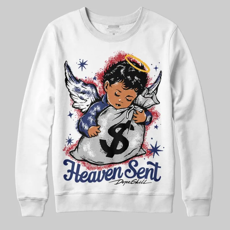 Rare Air Deep Royal Blue 1s DopeSkill Sweatshirt Heaven Sent Graphic sold by DopeSkill