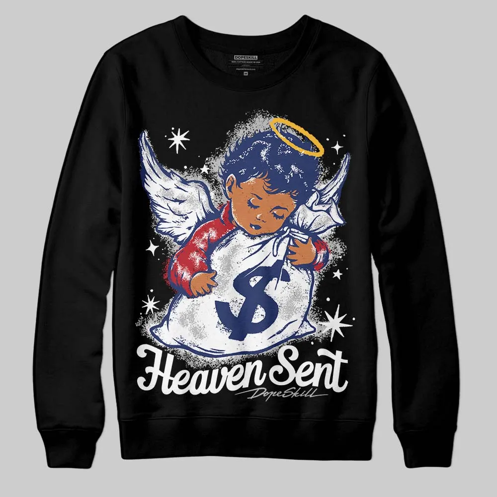 Rare Air Deep Royal Blue 1s DopeSkill Sweatshirt Heaven Sent Graphic sold by DopeSkill product image thumbnail 2