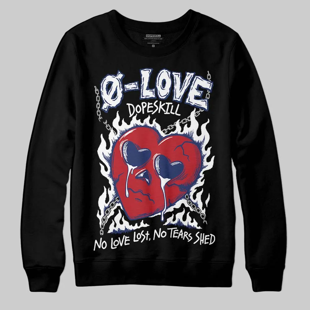 Rare Air Deep Royal Blue 1s DopeSkill Sweatshirt Crying Heart Graphic sold by DopeSkill product image thumbnail 2