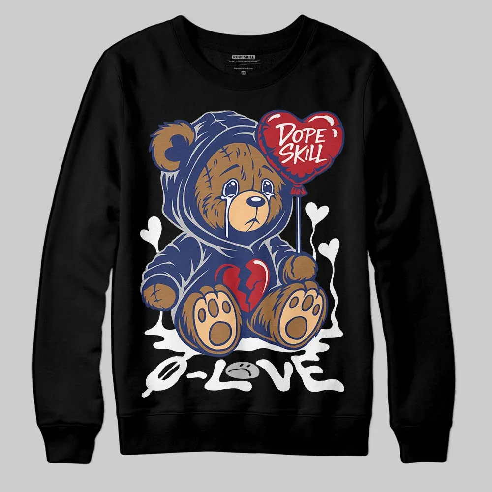 Rare Air Deep Royal Blue 1s DopeSkill Sweatshirt Broken Bear Graphic sold by DopeSkill product image thumbnail 2
