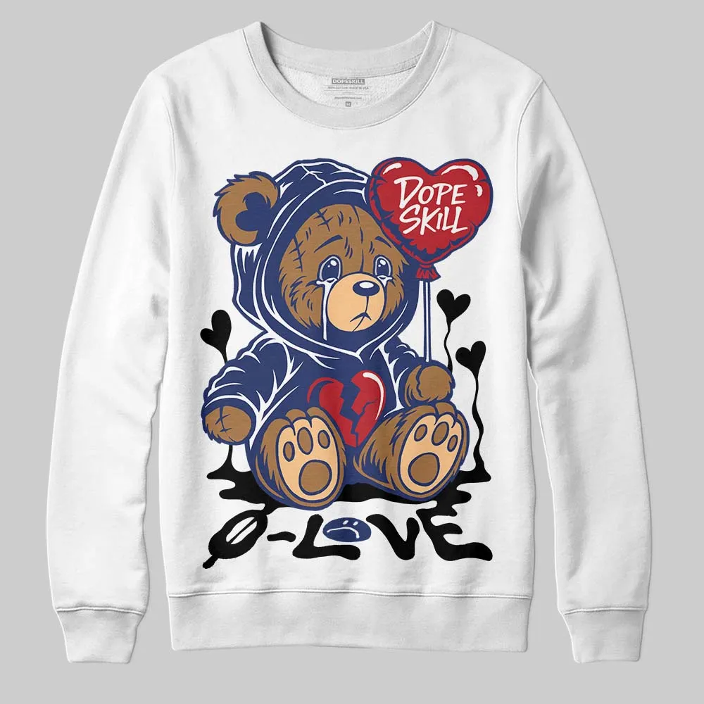 Rare Air Deep Royal Blue 1s DopeSkill Sweatshirt Broken Bear Graphic sold by DopeSkill