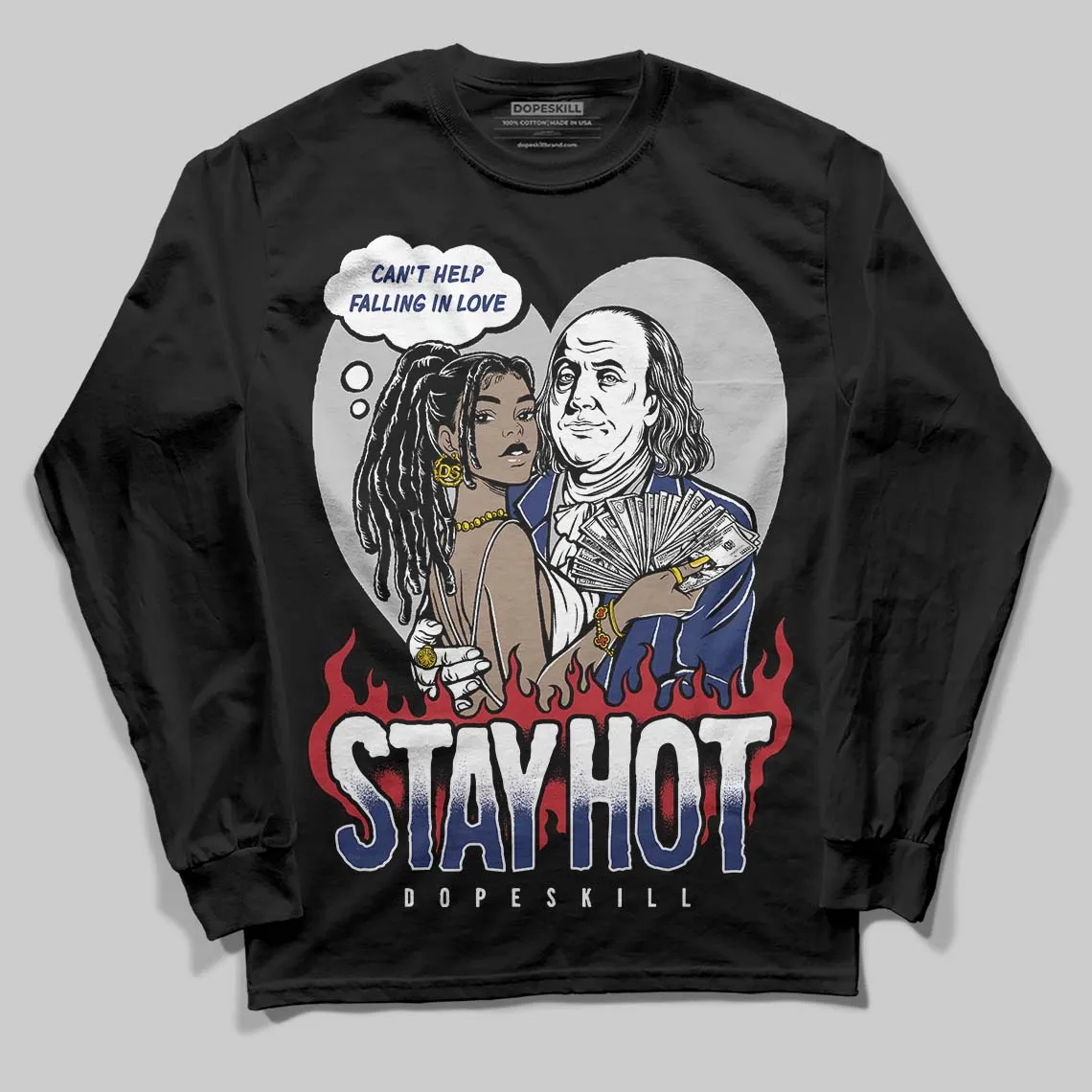 Rare Air Deep Royal Blue 1s DopeSkill Long Sleeve T-Shirt Stay Hot Graphic sold by DopeSkill product image thumbnail 2