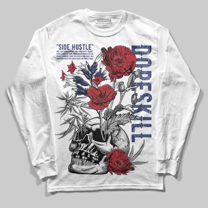 Rare Air Deep Royal Blue 1s DopeSkill Long Sleeve T-Shirt Side Hustle Graphic sold by DopeSkill