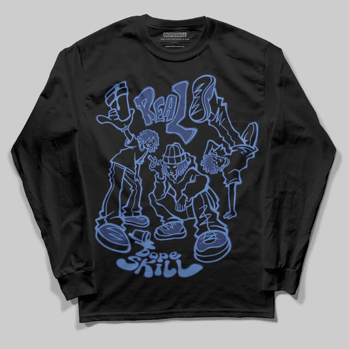 Rare Air Deep Royal Blue 1s DopeSkill Long Sleeve T-Shirt Real Y2K Players Graphic sold by DopeSkill product image thumbnail 2