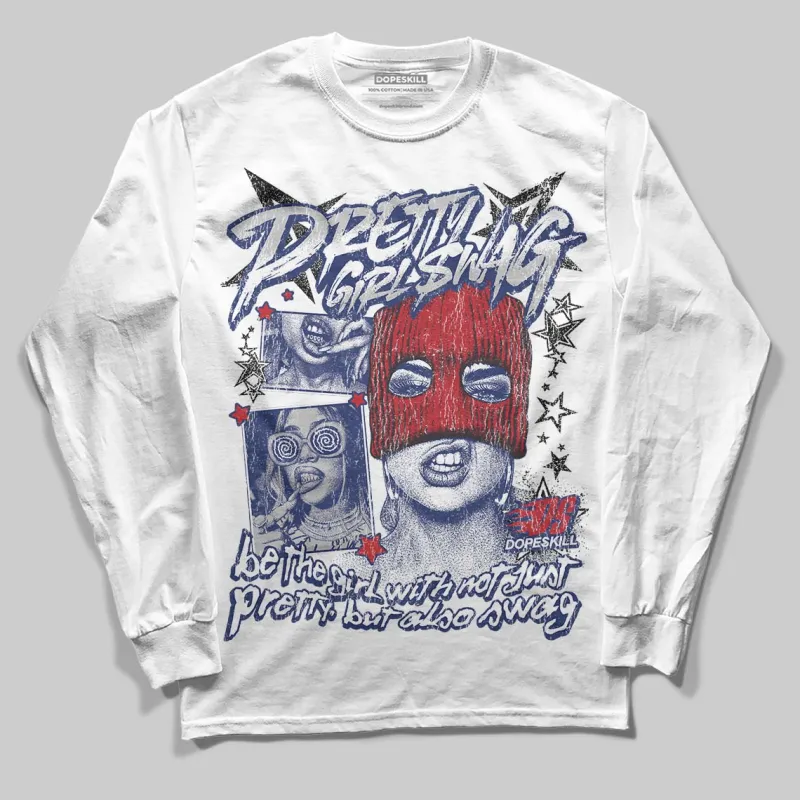 Rare Air Deep Royal Blue 1s DopeSkill Long Sleeve T-Shirt Pretty Girl Swag Graphic sold by DopeSkill