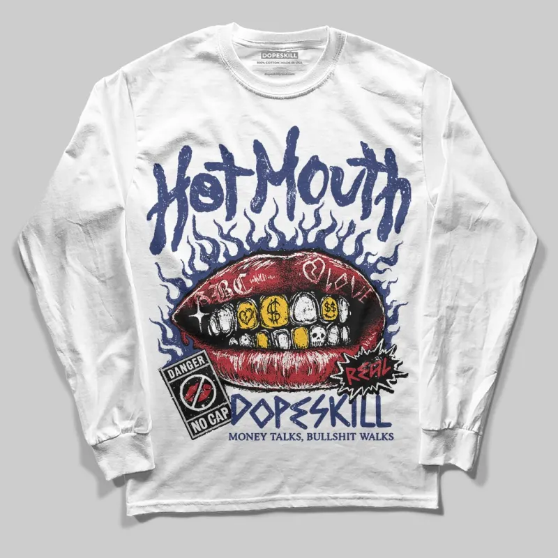Rare Air Deep Royal Blue 1s DopeSkill Long Sleeve T-Shirt Hot Mouth Graphic sold by DopeSkill